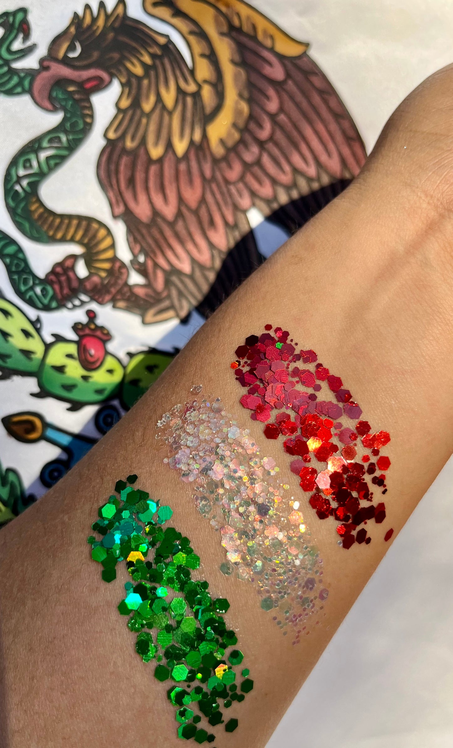 Rojo Chunky Glitter🇲🇽