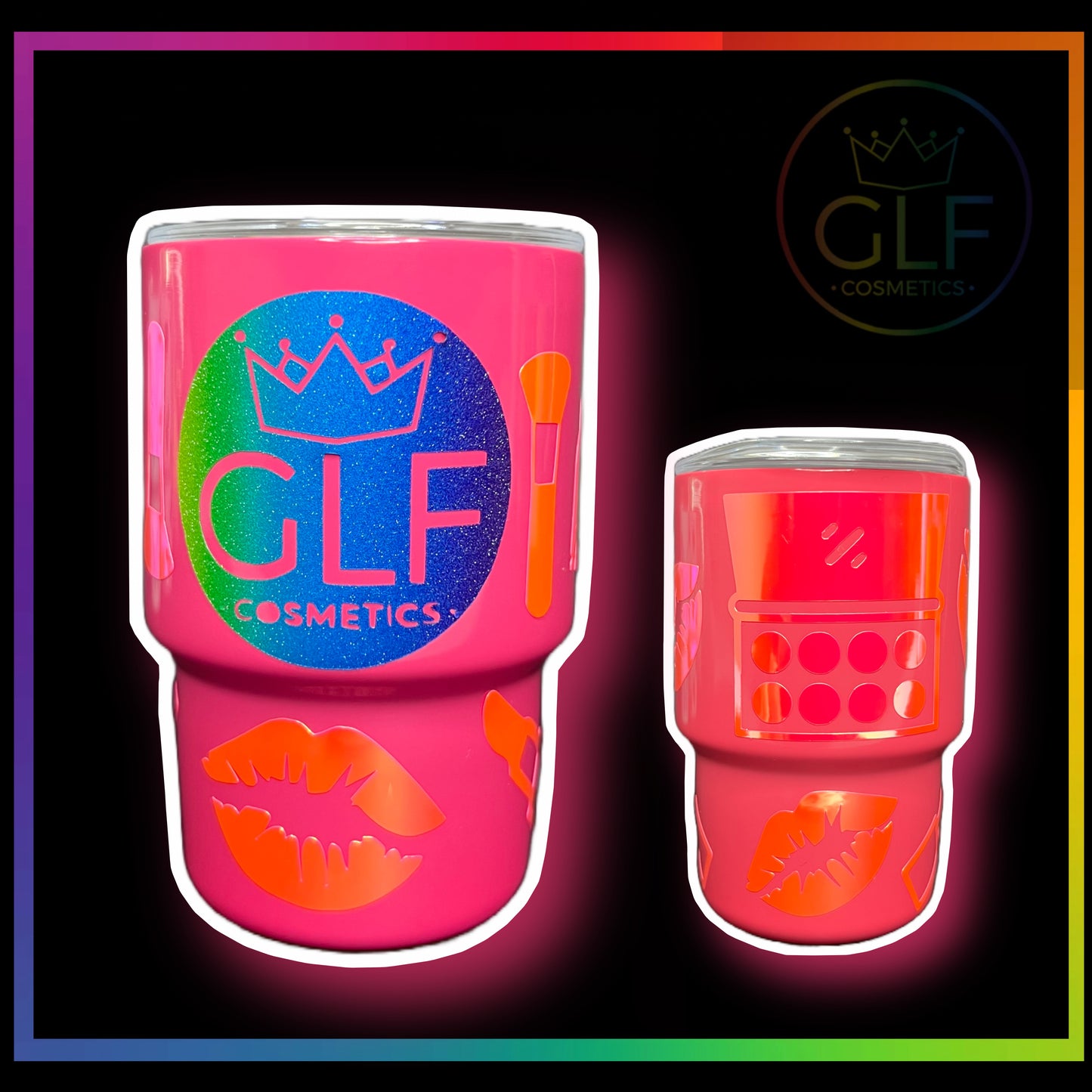 Pink Butterflies Mini Shot Tumbler