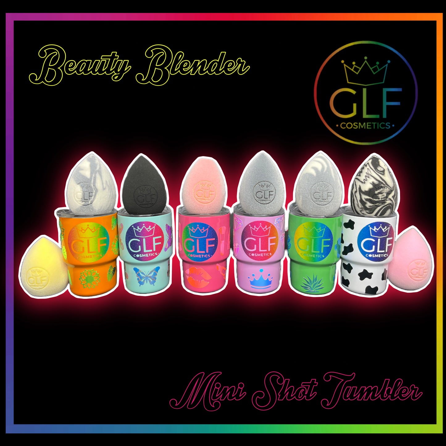 Makeup Beauty Blender and Mini Shot Tumbler