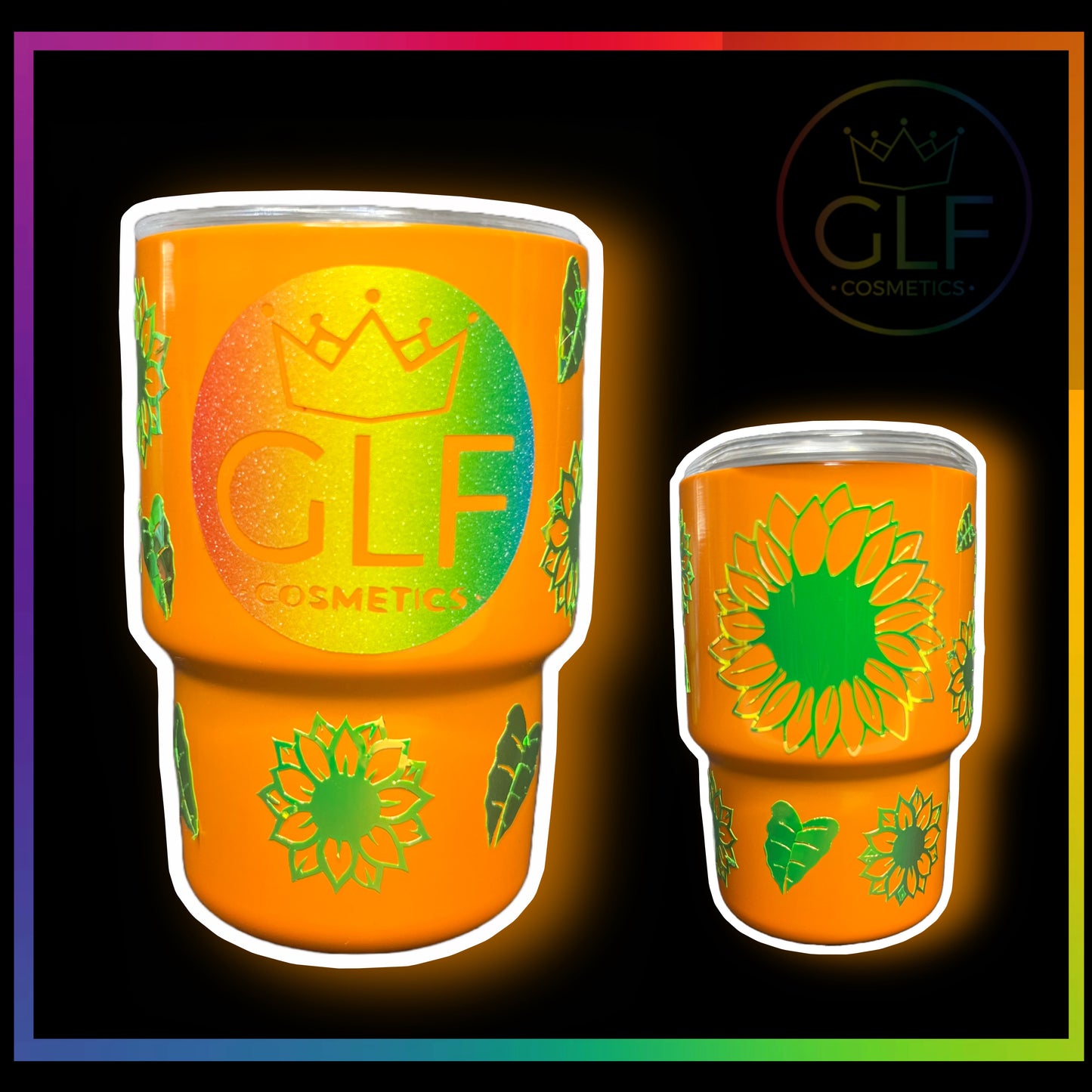 Orange Sunflower Mini Shot Tumbler