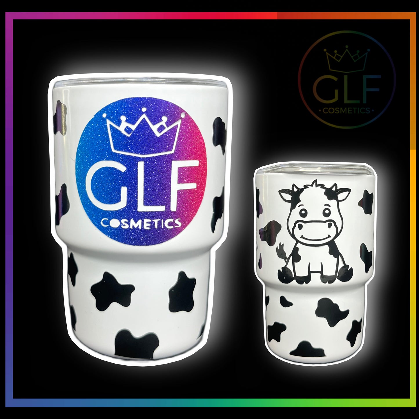 White Cow Mini Shot Tumbler